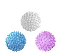 Boules pour sèche-linge, Boule à lessive réutilisable en PVC, boules de séchage for enlever les taches, multicolores, 1/3/6 pièces(3pc-mix)