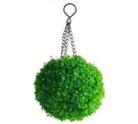Boules topiaires solaires de 9, 45 Pouces avec lumières LED, décoration de Plante buis Artificielle Suspendue pour Jardin, Patio, Restaurant, Centre Commercial, intérieur et extérieur,