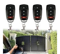 BOULESENM 4 PCS Telecommande Garage Universelle,Telecommande Copieuse,Télécommande Portail Universelle,Portable et Pratique,Signal jusqu'à 10m,Clonage Garage Porte Telecommande Clés à 4 Boutons