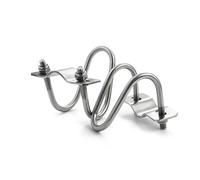 Boulon 2 ensembles de colliers de serrage en acier inoxydable 304, Double boulon en forme de U, cerceau en forme de collier de serrage(M8X60X25)