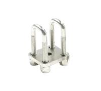 Boulon 4SETS Suspension métallique vis en forme de U siège fixe en soie M3(B)