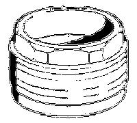 Boulon à anneau Hansa M52x1 Sw45 59911161 M52 x 1, AF 45