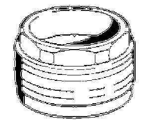 Boulon à anneau Hansa M52x1 Sw45 59911161 M52 x 1, AF 45