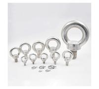 Boulon à œil de levage, 304 Stainless Steel Lifting Eye Bolt | Silver M3 M4 M5 M6 M8 M10 M12 M14 1-2pcs Usage Scenario: Indoor And Outdoor Use(M4 (2pcs))
