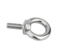 Boulon à œIl De Levage Vis à œil de levage M3 M4 M5 M6 M8 M10 M12 304, anneau en acier inoxydable, vis d'accrochage, trou boucle Marine for câble, 1 5 pièces(M18x50-1pcs)
