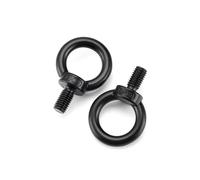 Boulon à œil long de levage, Kit d'écrous de vis à anneau boulons œil levage robustes noirs en acier inoxydable 304 M3-M24(M3X30mm-10pcs)