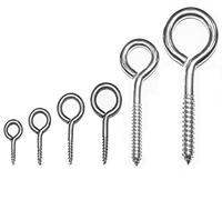 Boulon à œil Oeillets à vis Boulons à crochet en acier galvanisé - Crochets à vis robustes en 6 tailles différentes (90mm 10 pièces)