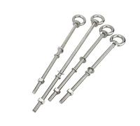 Boulon à œil, Stainless Steel Eye Bolts | M4-M20 x 20-300mm With Nuts And Washers: For Lifting, Fixing, Shade Sails, Decoration(M6X160mm)