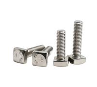 Boulon À Tête Carrée, Vis Quatre Coins, Tige Filetée M4