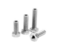 Boulon à tête hexagonale creuse en acier inoxydable 304, M4 M5 M6 M8 M10, filetage complet, trou traversant externe, longueur de vis 6-80mm(M5x25mm (5pcs))