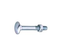 Boulon bois tête ronde, collet carré JAPY zingué - 6.6, 25, 10, 24.65, 140/32, 10.58, 5.38