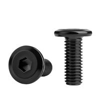 Boulon connecteur meuble acier noir 1/4-20 5/16-18 tête plate Allen (5/16-18 x 32mm - 50pcs)