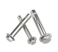 Boulon d'ancrage à expansion interne hex. ext. acier inox 304 M6-M12 | Douille filetée pour ancrage béton avec tension intégrée. M6, M8, M10, M12(M10x70mm-1Pc)