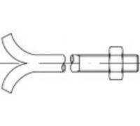 Boulon dancrage TOOLCRAFT 108095 25 pc(s) M12 120 mm 6 pans extérieurs acier N/A