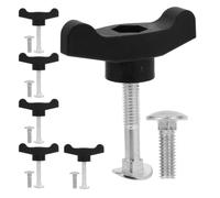 Boulon de Poignée en T pour Tondeuse à Gazon, Noir, Acier ABS | Remplacement Compatible, Verrouillage Ferme de L’angle, Contrôle Stable, pour Poignée D’équipement Extérieur