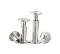 Boulon De Rivet Liaison En Acier Inoxydable 304 M3 M4 M5 M6 For Album Et Livre Ceinture(5mm,M 3(10Pcs))