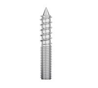 Boulon de suspension hexagonal à double tête en acier inoxydable 304 | Argent M5-M10 x 30-100mm 5 pièces for bois, béton, brique, mur, TV, tuyau, chauffage(M8x30mm)