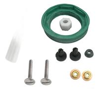 Boulon de toilette et joint d'étanchéité pour connexion réservoir à cuvette : ensemble de remplacement de joint en caoutchouc 12 x 12 x 3 cm (avec une clé)