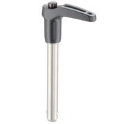 Boulon de verrouillage à bille autobloquant avec poignée en L | D1 = 16 mm / L1 = 140 mm/Acier inoxydable 1.4305 | 22340.0187