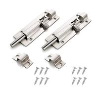 Boulon de verrouillage de porte, boulon coulissant de porte avec vis 6 inch