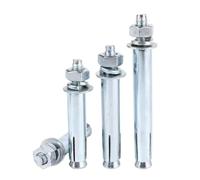 Boulon d'expansion de cale plaqué zinc en acier au carbone | M6-M16 60-120mm 2/5/10/20 pièces for murs de plâtre de maçonnerie en brique de béton(M10x80mm-5pcs)