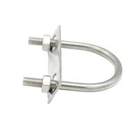 Boulon en acier inoxydable, Boulon de Tube rond M8 en acier inoxydable 304, pince U avec vis déflecteur 22-102mm(2Pcs M8x102)