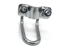 Boulon en acier inoxydable, Échafaudage à pince croisée double boulon en U. Réparer. Collier de serrage 10 pièces M8x25x25-60mm galvanisé(M8x25x60mm)