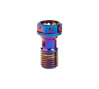 Boulon En Titane M10, Pas De 1.0/1.25, Vis Banjo À Tête Hexagonale, Tapez un bleu brûlant, Pitch M10 1,0mm