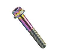 Boulon en titane M10, vis à tête hexagonale avec pas 1.25/1.5 for le remplacement et la mise à niveau des attaches de bateau de voiture de moto(Colorful,THREAD PITCH 1.25_20MM_M10)