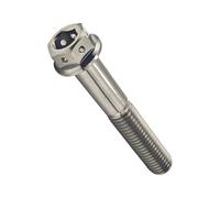 Boulon en titane M10, vis à tête hexagonale avec pas 1.25/1.5 for le remplacement et la mise à niveau des attaches de bateau de voiture de moto(Silver,THREAD PITCH 1.25_35MM_M10)