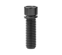 Boulon En Titane M7/M8X20, Vis Hexagonale De 25Mm Avec Rondelle, Noir, M7,20mm