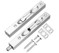 Boulon encastré pour double porte en acier inoxydable pour double porte, loquet coulissant caché, matériel de sécurité, niveau de verrouillage français
