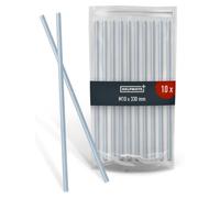 Boulon fileté M10 x 330 mm, acier zingué, lot de 10 pièces