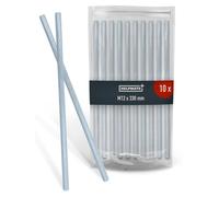 Boulon fileté M12 x 330 mm, en acier zingué, lot de 10 pièces