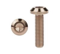 Boulon hexagonal intérieur en titane M6x12/15/20/25/30/35mm, fixation universelle for vélo et moto(Bronze,15MM_M6)
