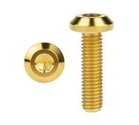 Boulon hexagonal intérieur en titane M6x12/15/20/25/30/35mm, fixation universelle for vélo et moto(Gold,15MM_M6)