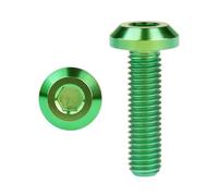 Boulon hexagonal intérieur en titane M6x12/15/20/25/30/35mm, fixation universelle for vélo et moto(Green,35MM_M6)