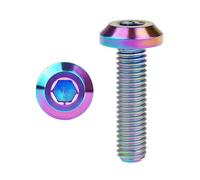 Boulon hexagonal intérieur en titane M6x12/15/20/25/30/35mm, fixation universelle for vélo et moto(Rainbow,15MM_M6)
