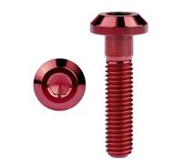 Boulon hexagonal intérieur en titane M6x12/15/20/25/30/35mm, fixation universelle for vélo et moto(Wine Red,25MM_M6)