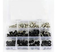 Boulon Kit Boulons Carénage Complet pour Moto, Fixation Rondelle, Clips en Acier, Écrous pour CBR600RR 2007 2012(Argent)