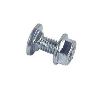 Boulon LENNIE Tête ronde collet carré TRCC - Zingué blanc - Filetage Partiel - BTRCC