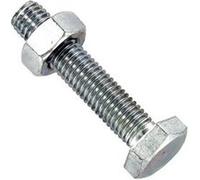 Boulon mécanique tête hexagonale BATIVIS/VYNEX Coque X9 8 x 20 mm zingué Argent (revêtement zinc plaqué)