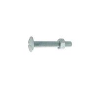 Boulon poelier à tête ronde large fendue en croix acier zingué blanc classe 4.8 NFE 25128/DIN 555 6X60 boîte de 100 - - 80306060