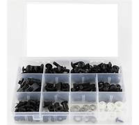 Boulon pour CBR1100XX 1997-2007 Kit Complet Boulons Carénage Couverture Moto Clips Complets Vis(Noir)