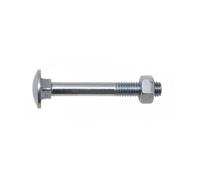 GFD Boulons Japy VISWOOD – Acier zingué tête ronde collet carré 10 x 160 mm Boîte 25