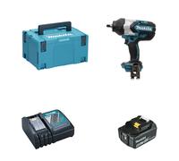 Boulonneuse 1/2" 18V 1000Nm DTW1002ZJ + 1 batterie BL1850B 18V 5 Ah + 1 chargeur rapide DC18RC MAKITA