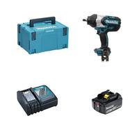 Boulonneuse 1/2" 18V 1000Nm DTW1002ZJ + 1 batterie BL1860B 18V 6 Ah + 1 chargeur rapide DC18RC MAKITA