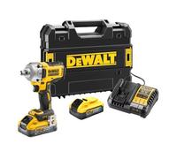 Boulonneuse 1/2” XR 18V Brushless 812 Nm Jonc de Sécurité - DEWALT - avec 2 batteries 5AH - chargeur - TSTAK - DCF891H2T-QW