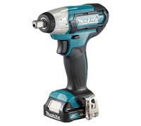 Boulonneuse à chocs 12 V CXT 145 Nm - MAKITA - avec 2 batteries 2.0Ah - chargeur - MakPak - TW141DWAJ