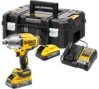 Boulonneuse à chocs ½” 1396 Nm 18V DEWALT DCF900H2T-QW Brushless avec coffret, jonc de sécurité et 2 batteries 5,0 Ah POWERSTACK